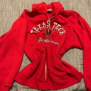 Texas Tech Zipper Hoodie - Red - Soffe Brand
